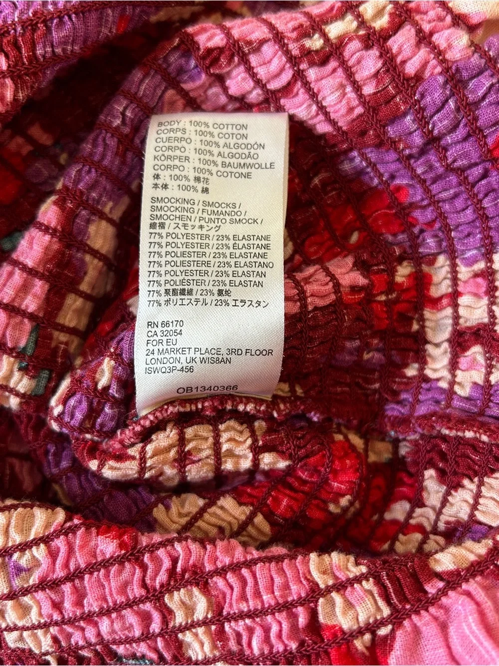 Free People 100% cotton